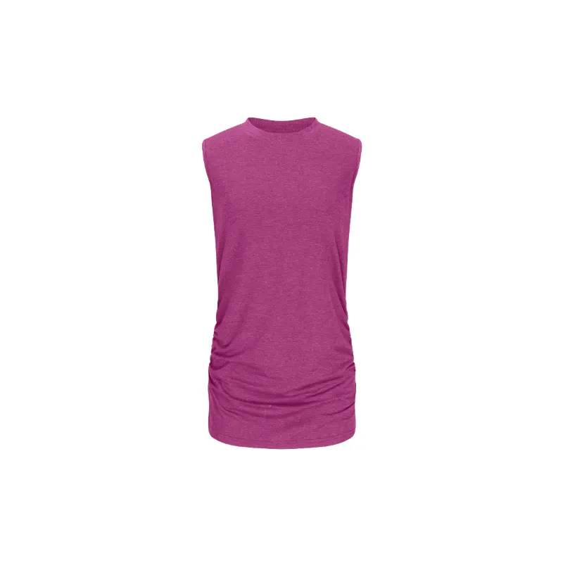 Plain Loose Polyester Vest Women-3