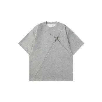 Trendy Niche Zipper T Shirt