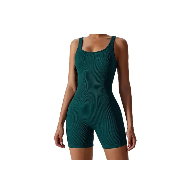 Basics Casual Nylon Spandex Blend Bodysuit Women-6