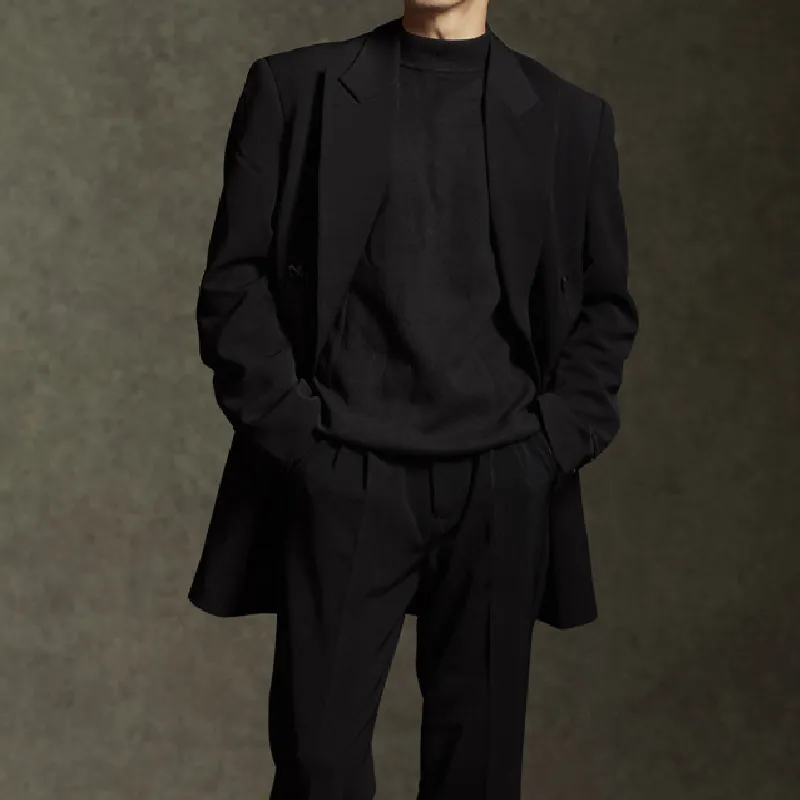 Plain Loose Business Suit-2