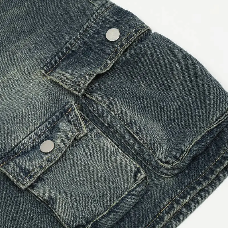 Street Casual Baggy Denim Shorts-3