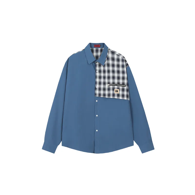 Retro Plaid Loose Long Sleeved Shirt