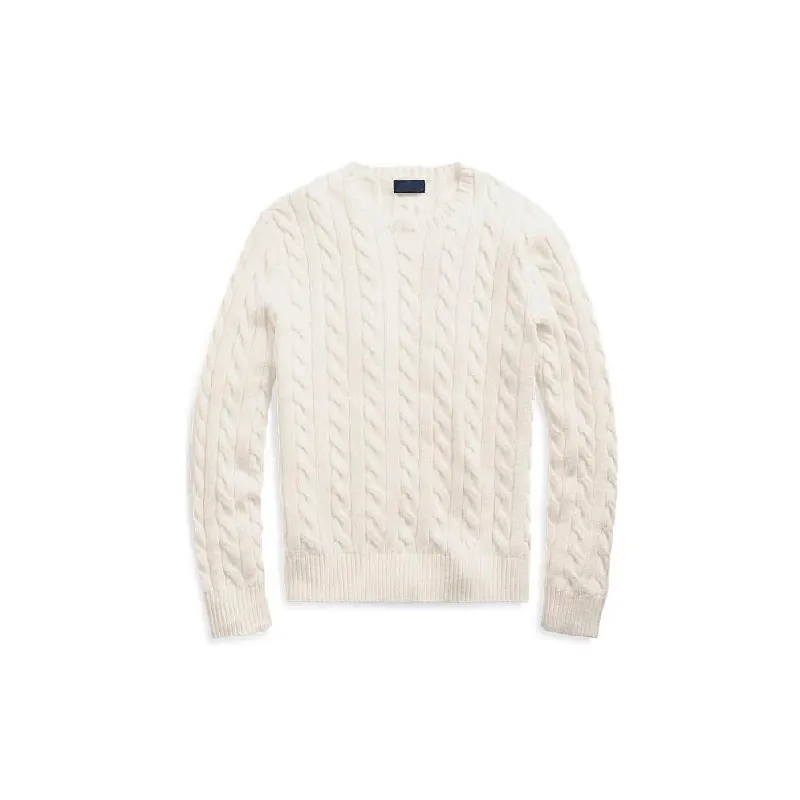 Simple Warm Blended Synthetic Fabrics Sweater-4