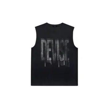 Letter Print Sleeveless Vest