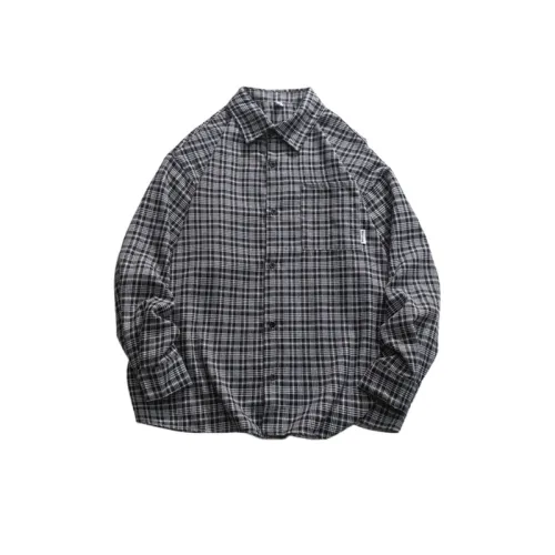 Loose Casual Plaid Long Sleeve Shirt