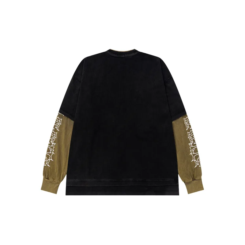 Retro Loose Cotton T Shirt-1