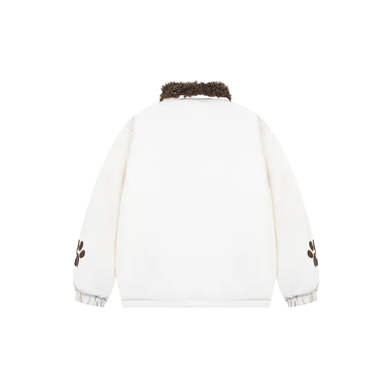 Casual Loose Blended Synthetic Fabrics Quilted Jacket-5