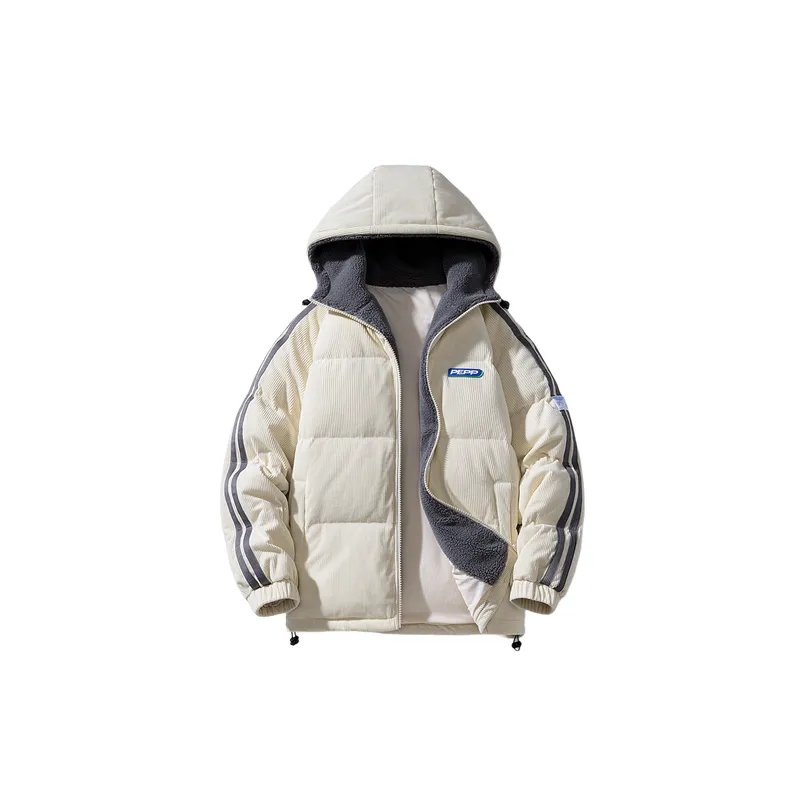 Fashionable Loose Polyester Quilted Jacket-1