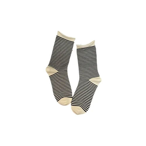 Fashionable Striped Mid-Calf Sock