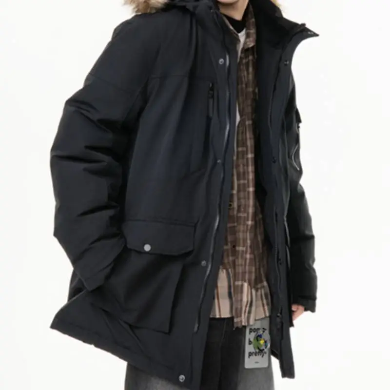 Casual Plain Blended Synthetic Fabrics Quilted Jacket-2