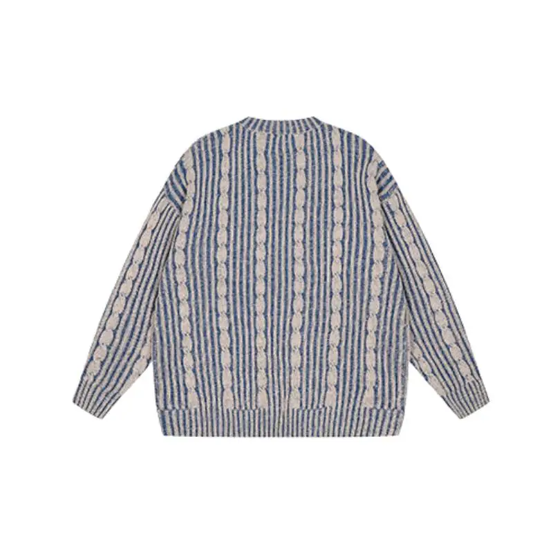 Denim Loose Sweater-5