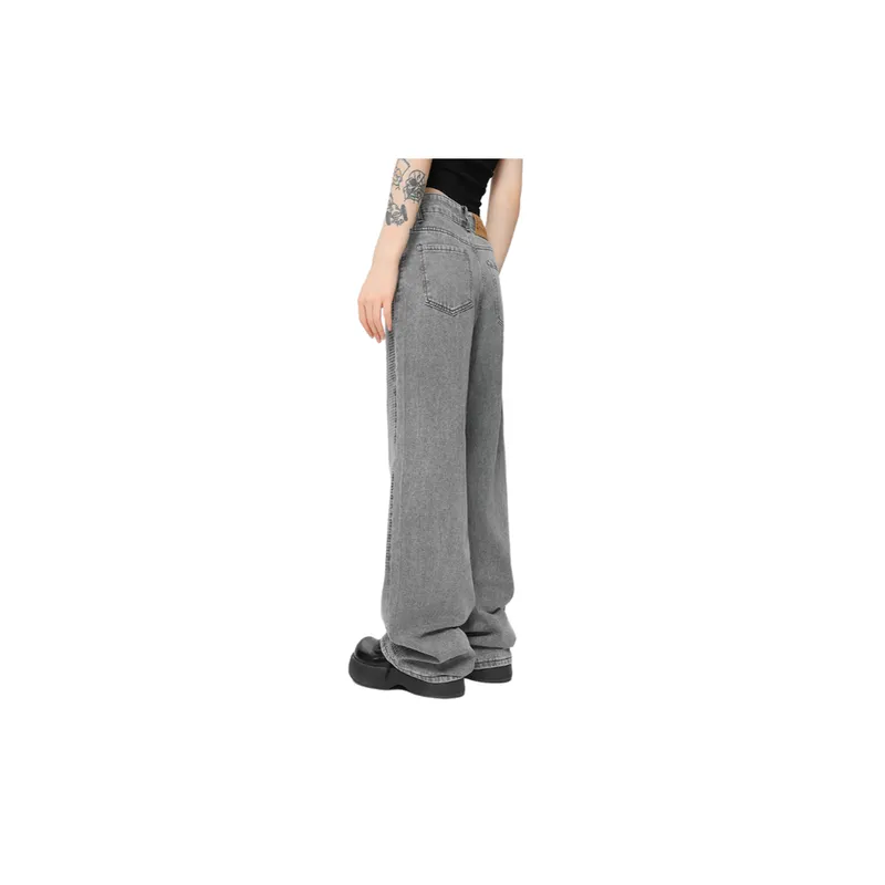 Trendy Sequined Retro Washed Jeans-3