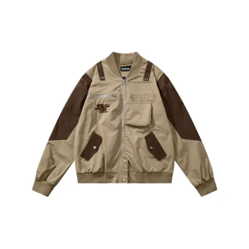 Retro High Street Design Sense Functional Bomber Jacket