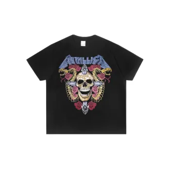 Metallica Rock Washed Old T shirt Loose
