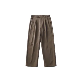 Casual Loose Straight Leg Blended Synthetic Fabrics Suit Trousers