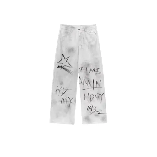 American Wash Old Graffiti High Street Loose Straight Jeans