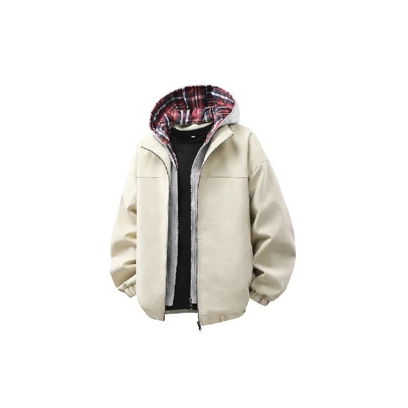Retro Loose PU Jacket-4