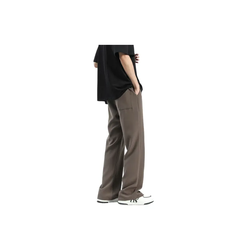 Fashionable Loose Blended Synthetic Fabrics Casual Pants-2