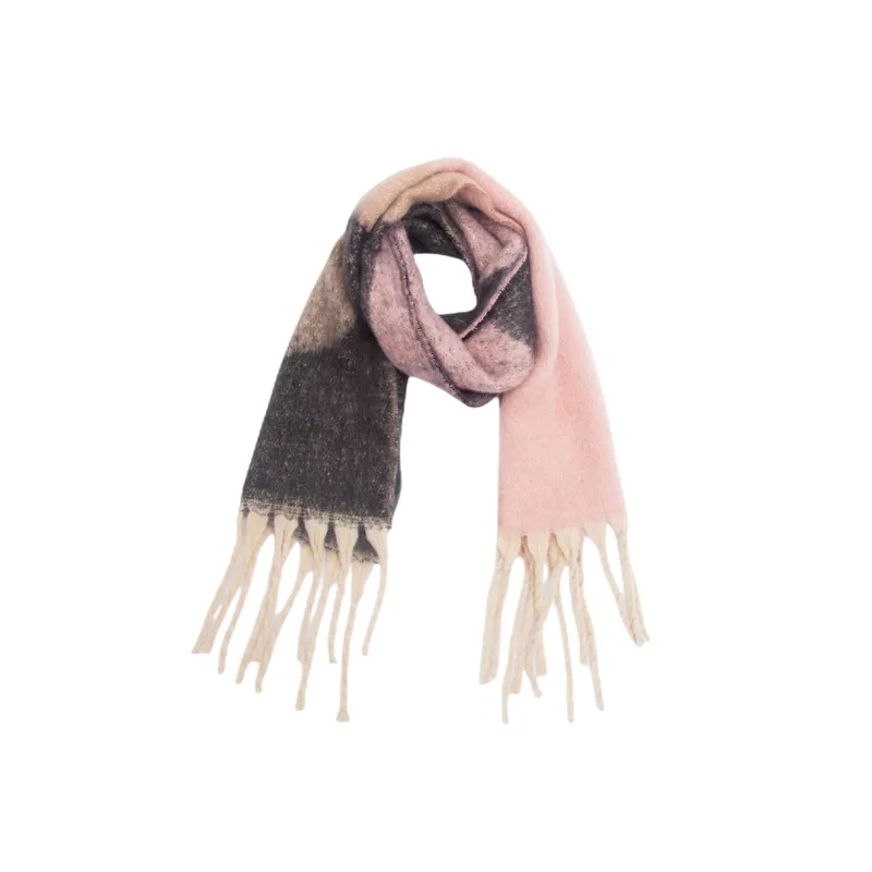 Casual Striped Knit Scarf-4