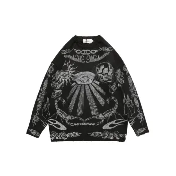 Skull Print Sweater
