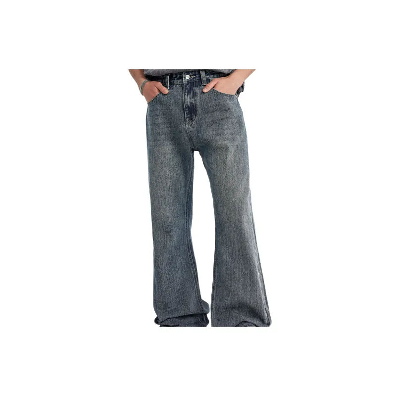 Retro Straight Leg Jeans-2