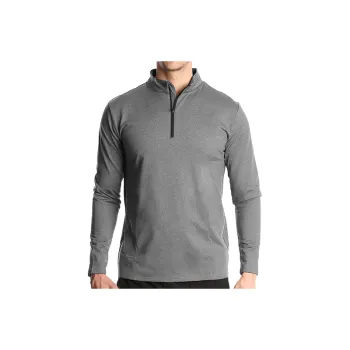 Plain Breathable Blended Synthetic Fabrics Polo