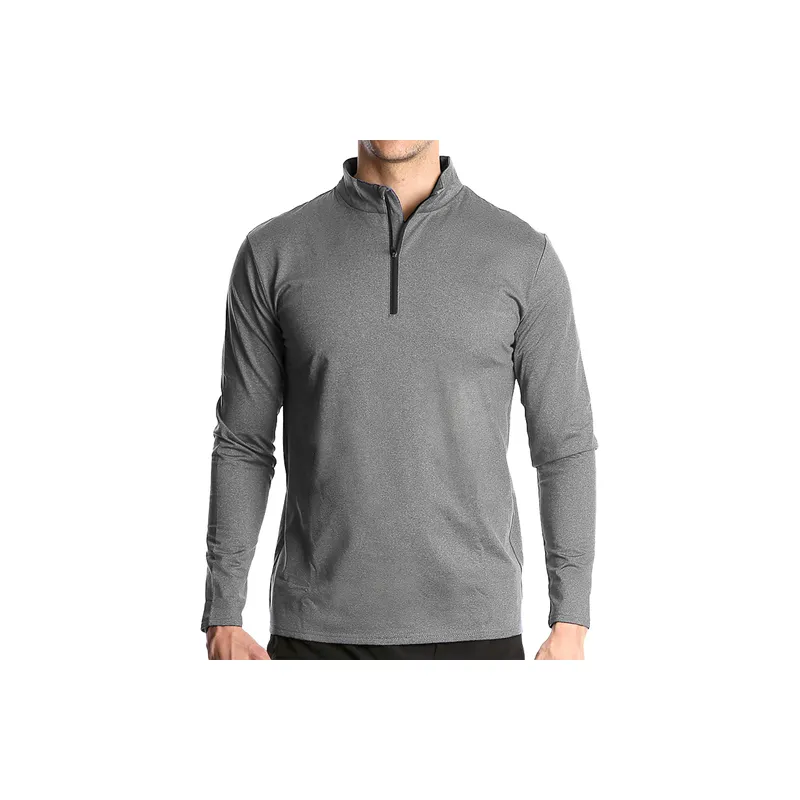 Plain Breathable Blended Synthetic Fabrics Polo-0