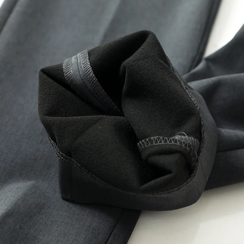 Casual Warming Blended Synthetic Fabrics Suit Trousers-3