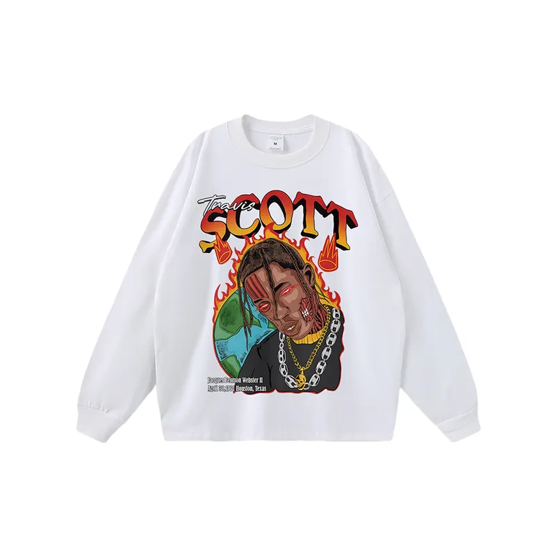 Retro Street Distress Sweatshirt-0