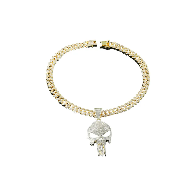 Skull Cuban Pendant Chain-2