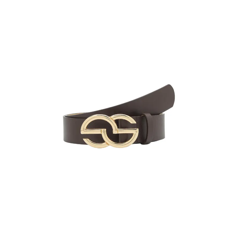 Fashionable Letter Leather Belt-5