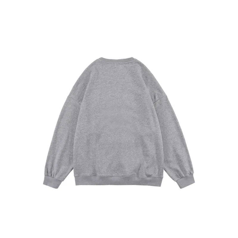 Denim Stitching Sweatshirt-4