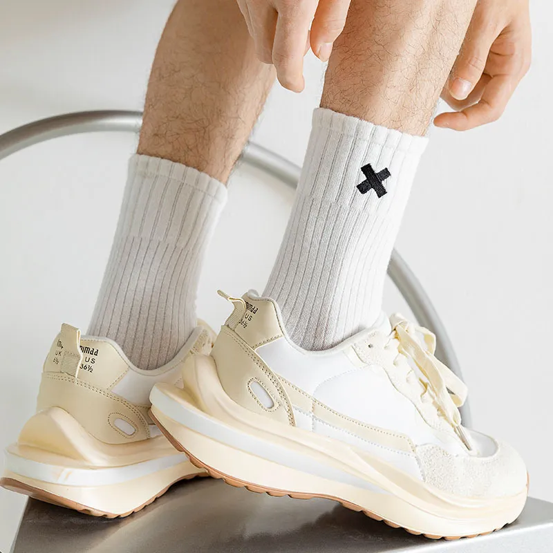 Fashionable Simple Mid Calf Sock-4