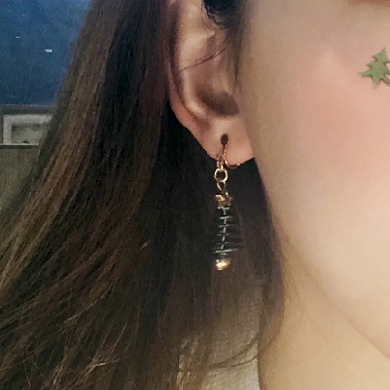Party Star Christmas Earring-1