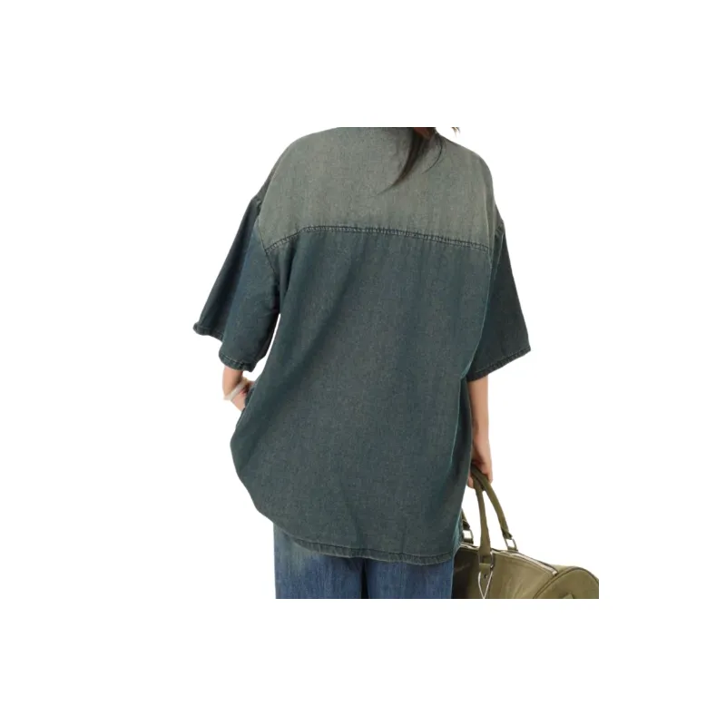 Casual Fashionable Denim Shirt-3