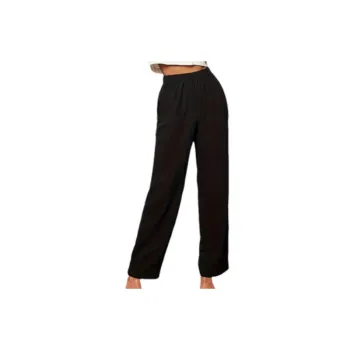 Casual Plain Cotton Sports Pants Women
