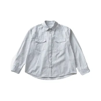 Simple Loose Cotton Blended Fabric Shirt
