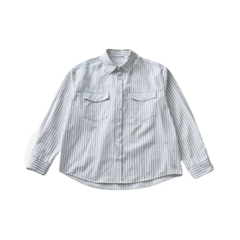 Simple Loose Cotton Blended Fabric Shirt-6