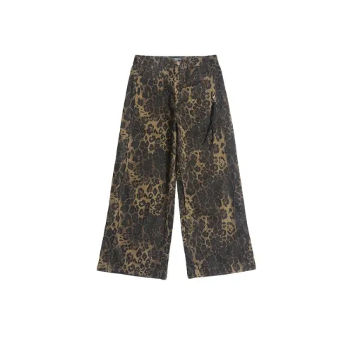 Wide Leg Hiphop Leopard Print Pants