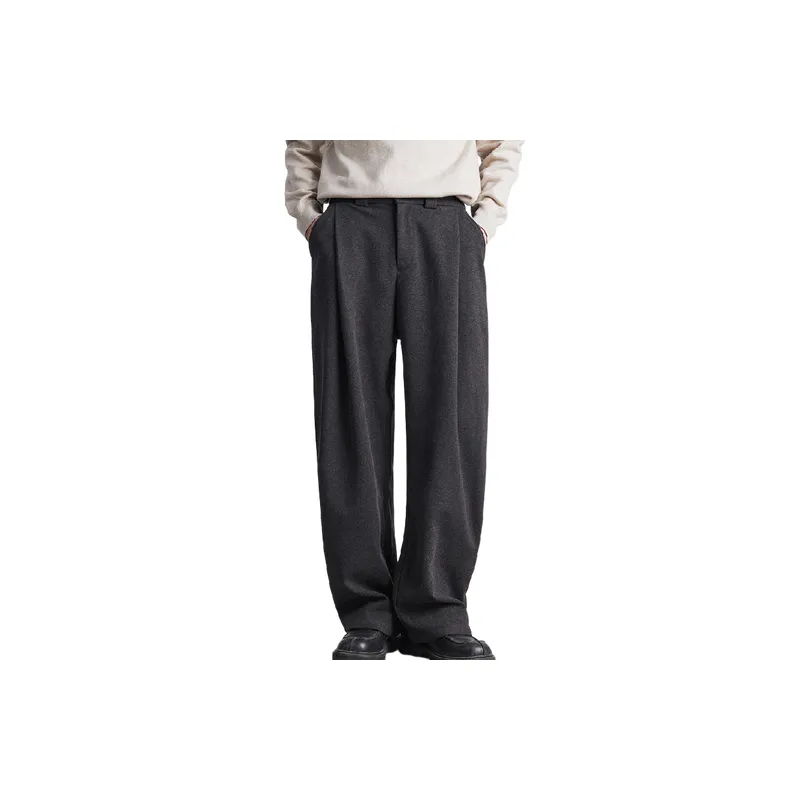 Casual Loose Suit Trousers-0