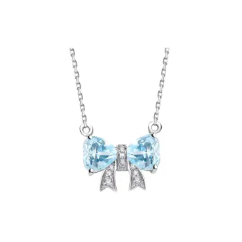 Simple Bow Necklace Women