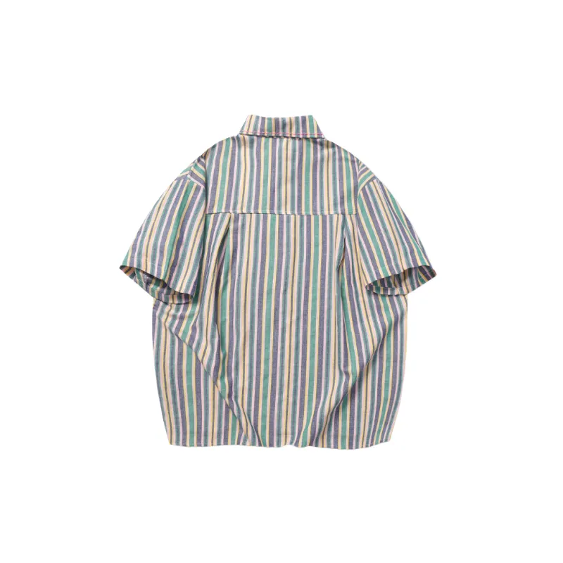 Street Simple Cotton Polyester Blend Shirt Unisex-1