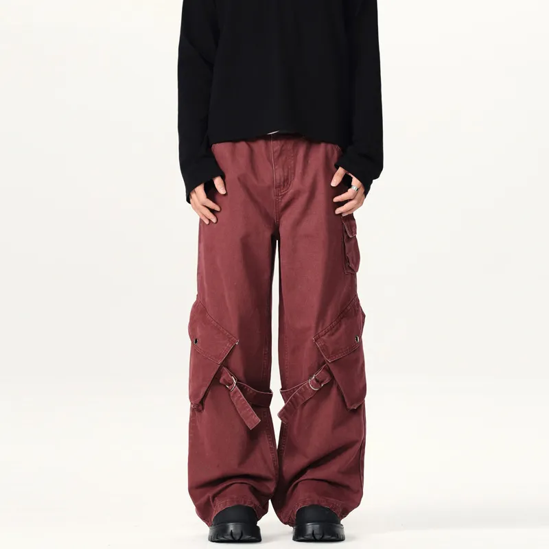 Retro Loose Cotton Casual Pants-1