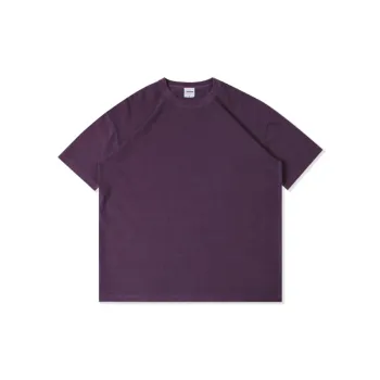 Retro Washed Combed Cotton T Shirt Unisex