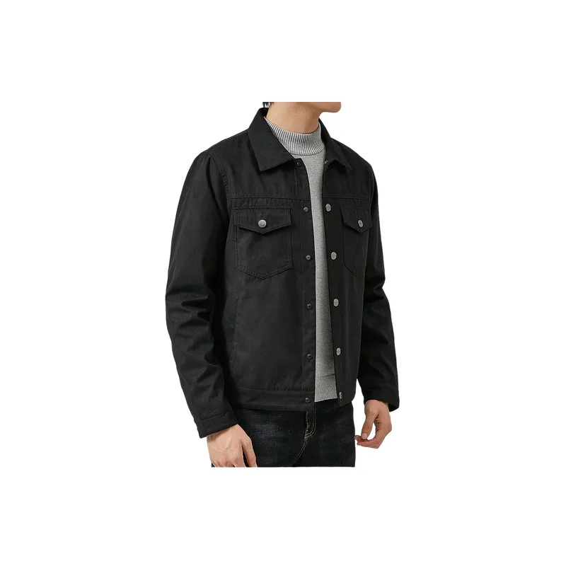 Casual Long Sleeve Corduroy Jacket-1