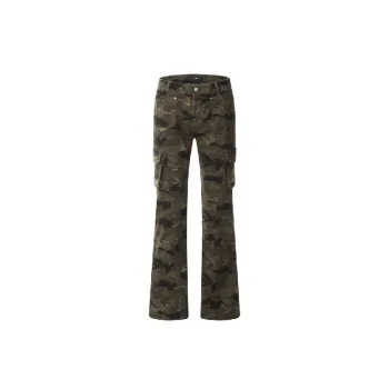 Loose Fashion Cotton Blended Fabric Cargo Pants