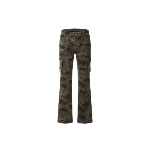 Loose Fashion Cotton Blended Fabric Cargo Pants