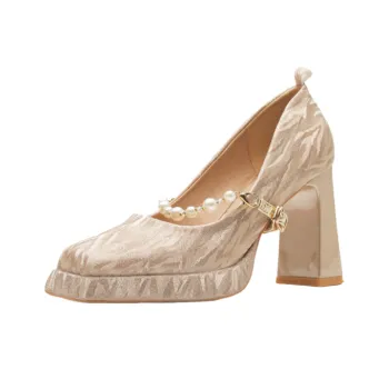 Simple Pearls High Heels