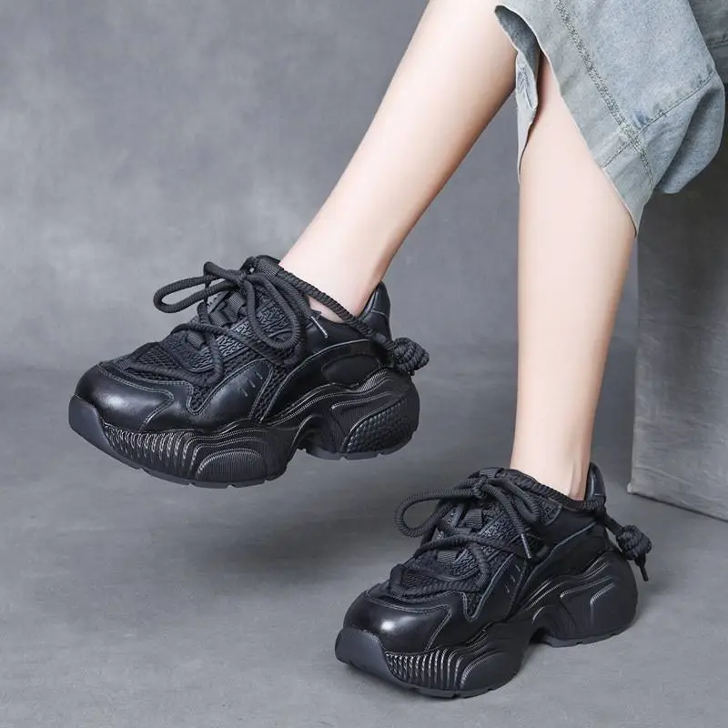 Simple Breathable Platform Shoes-7