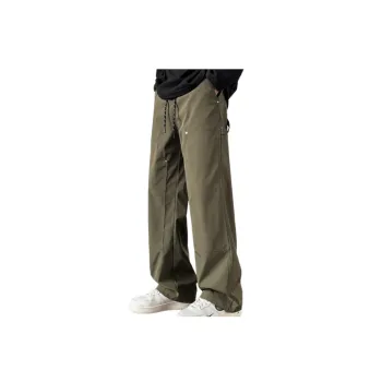 Retro Tooling Loose Casual Wide leg Straight Pants